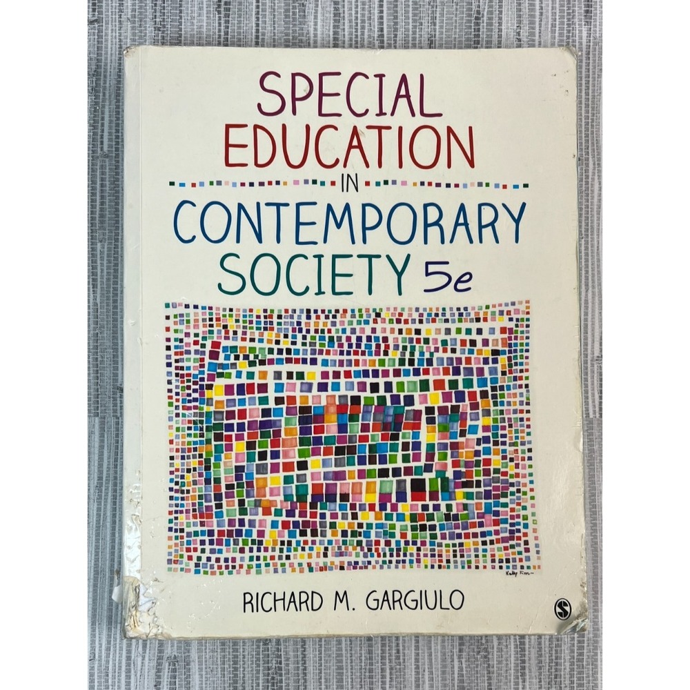 Special Education in Contemporary Society 5th Ed Gargiulo 9781452216775 Book